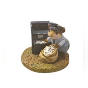 Rare Wee Forest Folk Figurine Postmouster